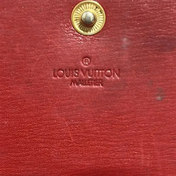 Louis Vuitton Hook Wallet Epi Porte Monnaie Billets Cult Cles Castilian Red